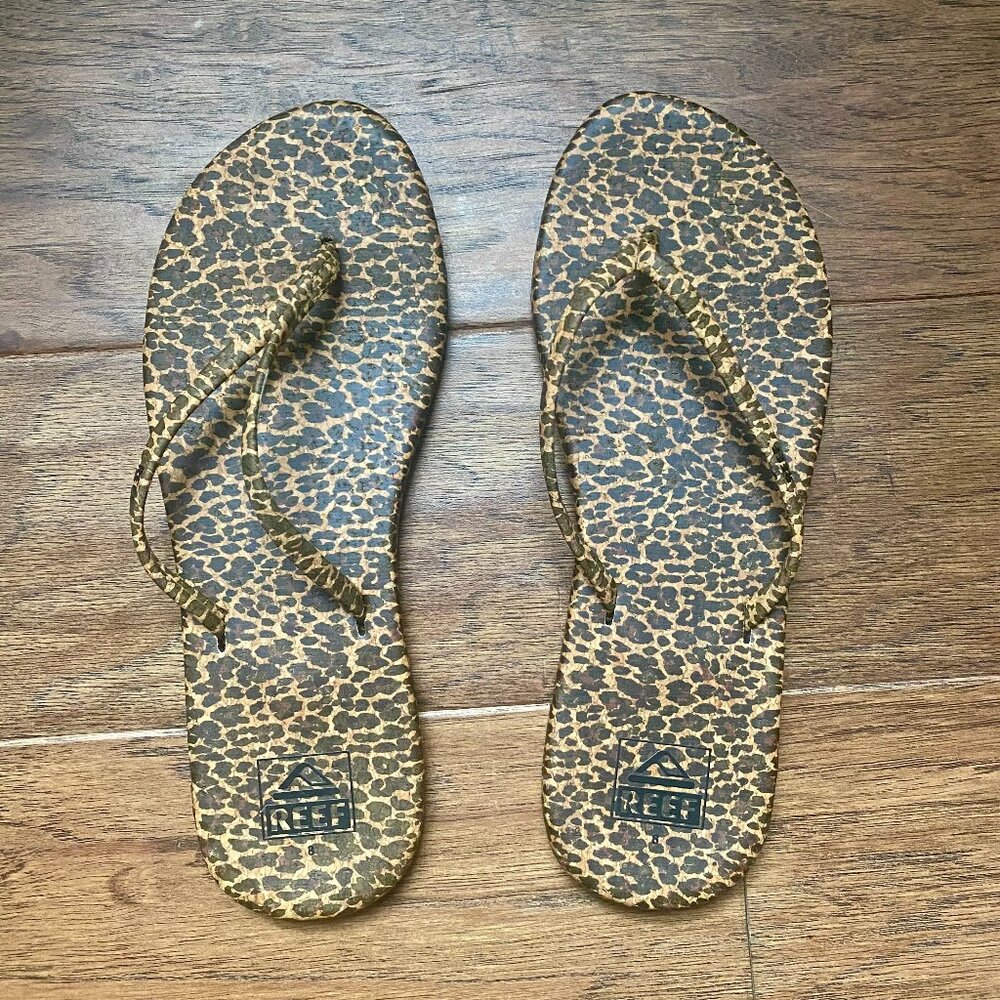 Reef Leopard Flip Flops